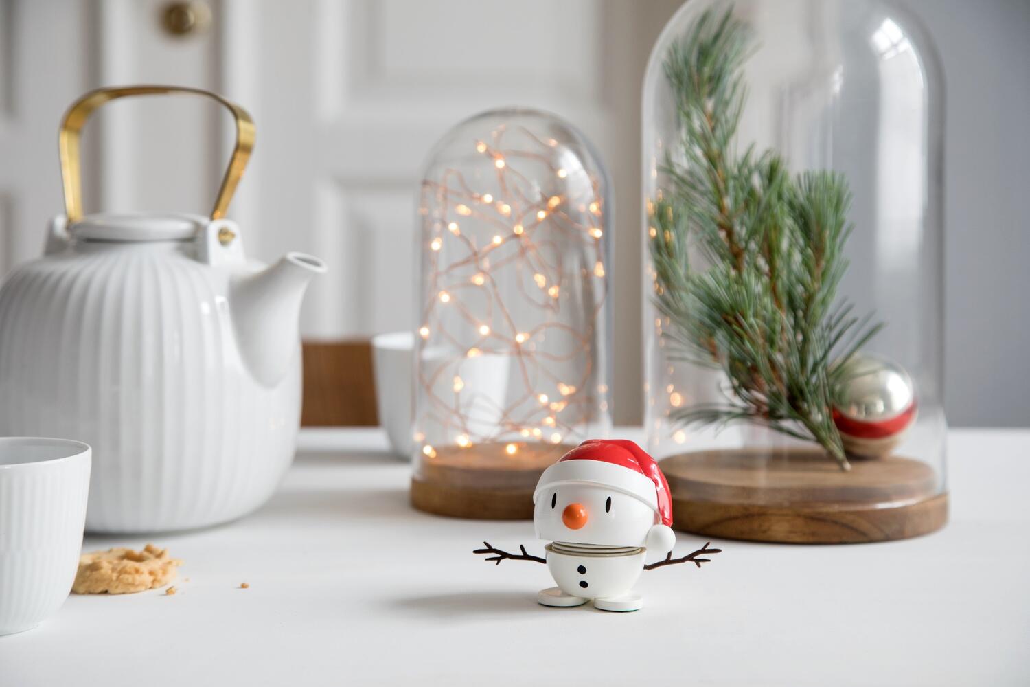 Santa Snowman, hvid - lille